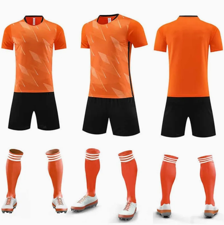Camiseta de fútbol de poliéster personalizada, transpirable y cómoda, uniforme de fútbol con nombre del equipo incluido