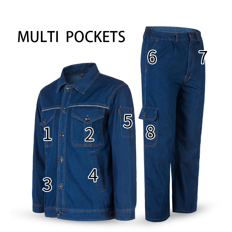 Ropa de trabajo sostenible de primavera, ropa de trabajo de seguridad, pantalones de trabajo femeninos con múltiples bolsillos, uniformes para la construcción