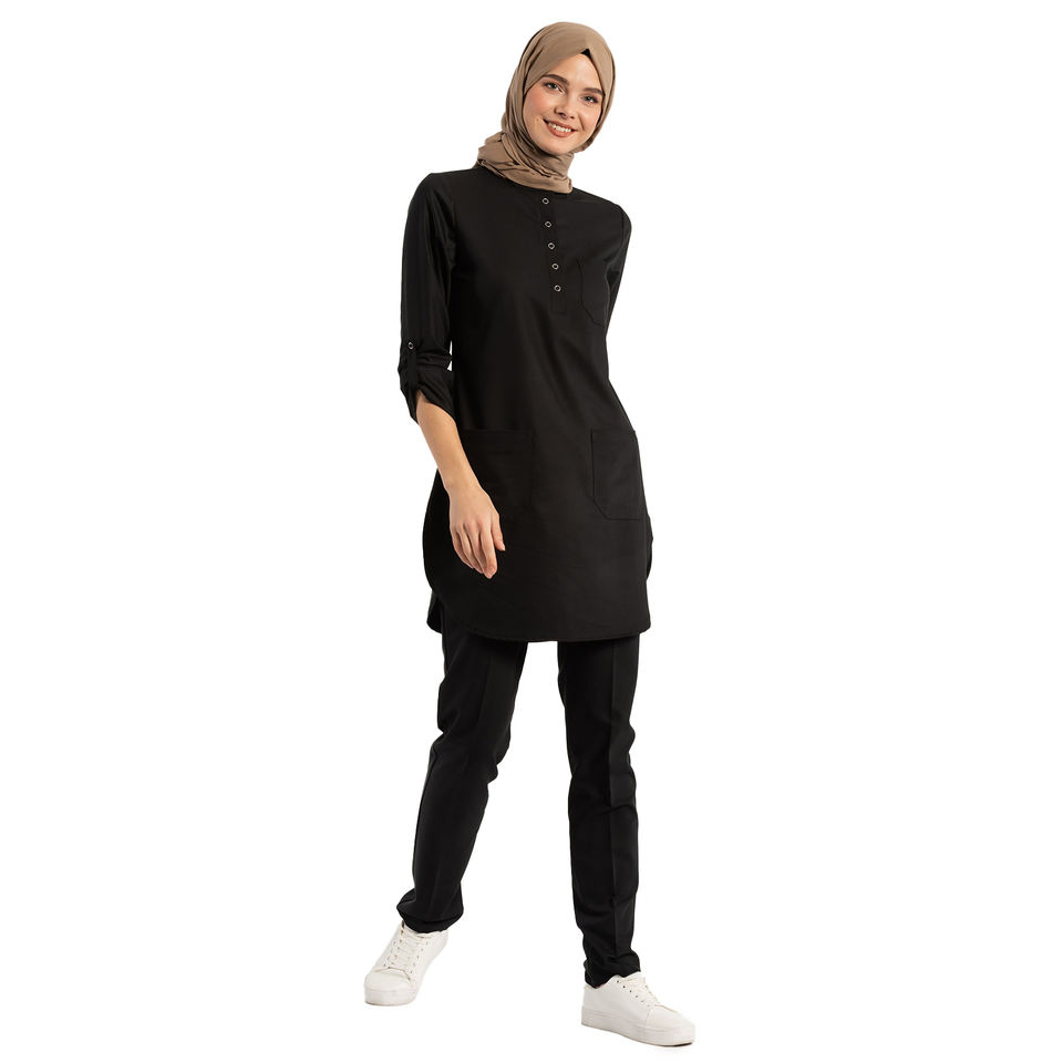 Cardigan de kimono de manga larga de poliéster liso, ropa islámica de Dubái para mujeres musulmanas 2PCS conjuntos de scrubs de abaya para uniformes de hospital