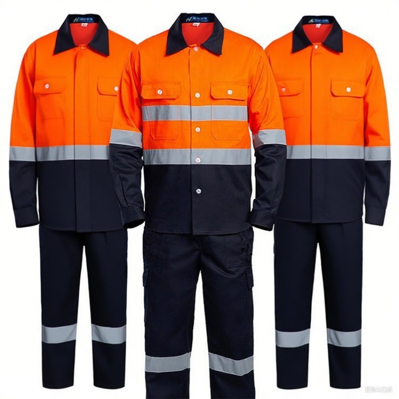 Ropa de trabajo Seguridad profesional chaqueta y pantalones uniformes de las obras de construcción