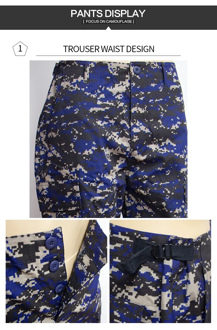Uniforme militar azul marino digital