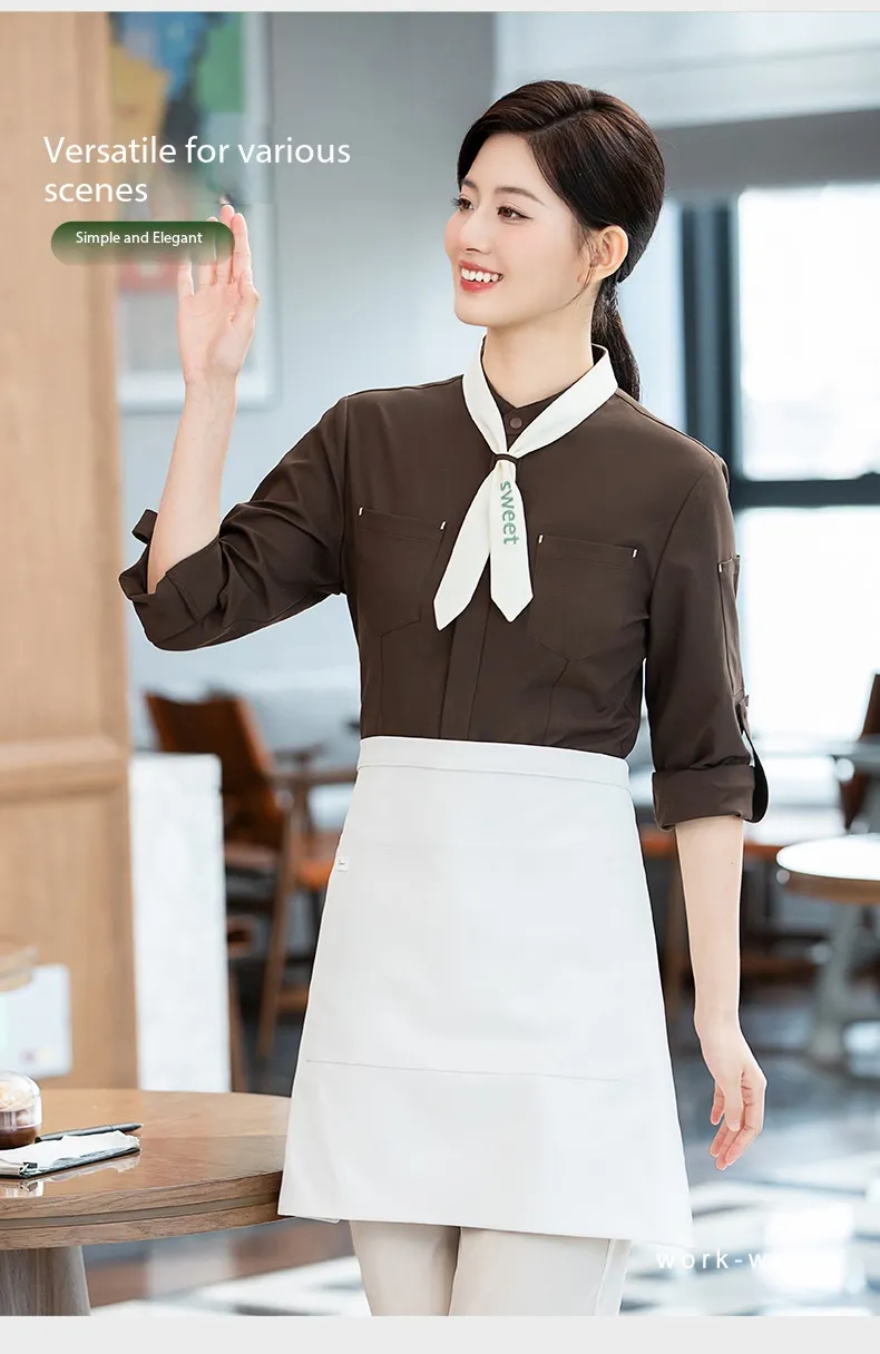 Ropa de trabajo elegante para ama de llaves, uniforme para gerente de cocina de hotel