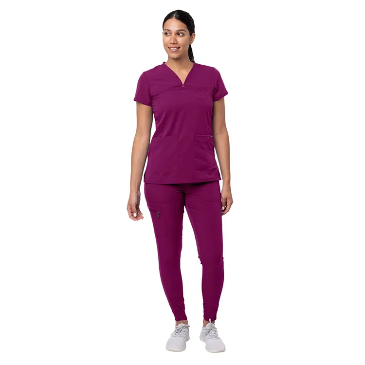 Conjunto de Pantalones de Trabajo al por Mayor Uniformes Médicos Traje de Enfermeras Conjunto de Scrubs Médicos de Moda
