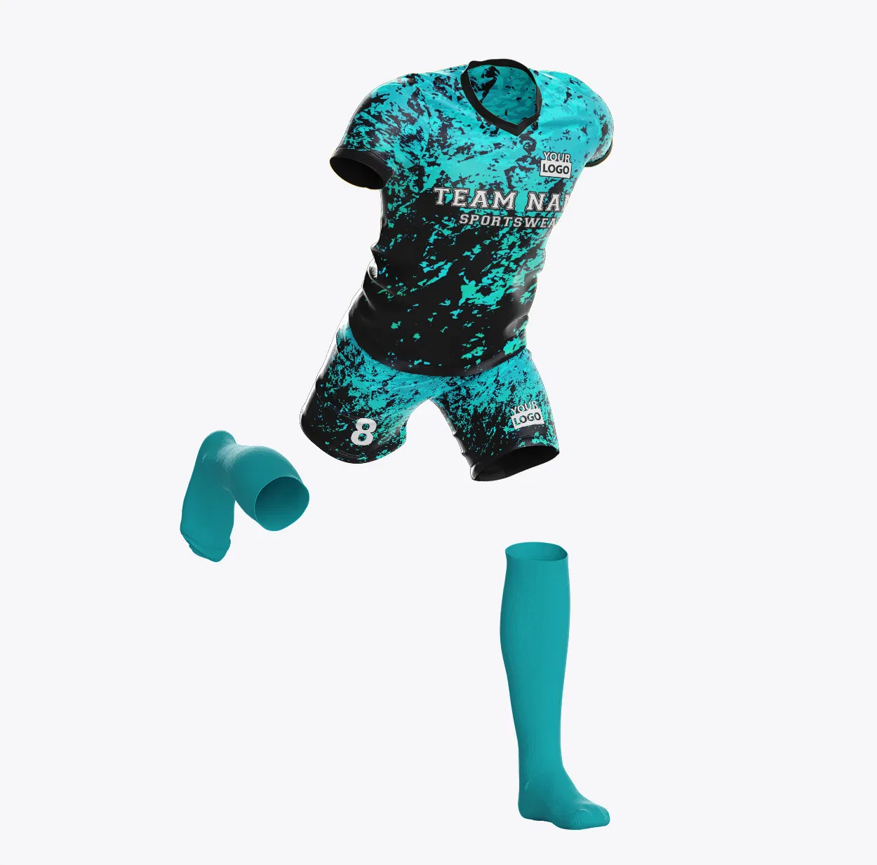 Uniforme de fútbol personalizado para jóvenes en azul y blanco al por mayor. Compra uniformes de fútbol para conjuntos de equipo, camisetas en línea