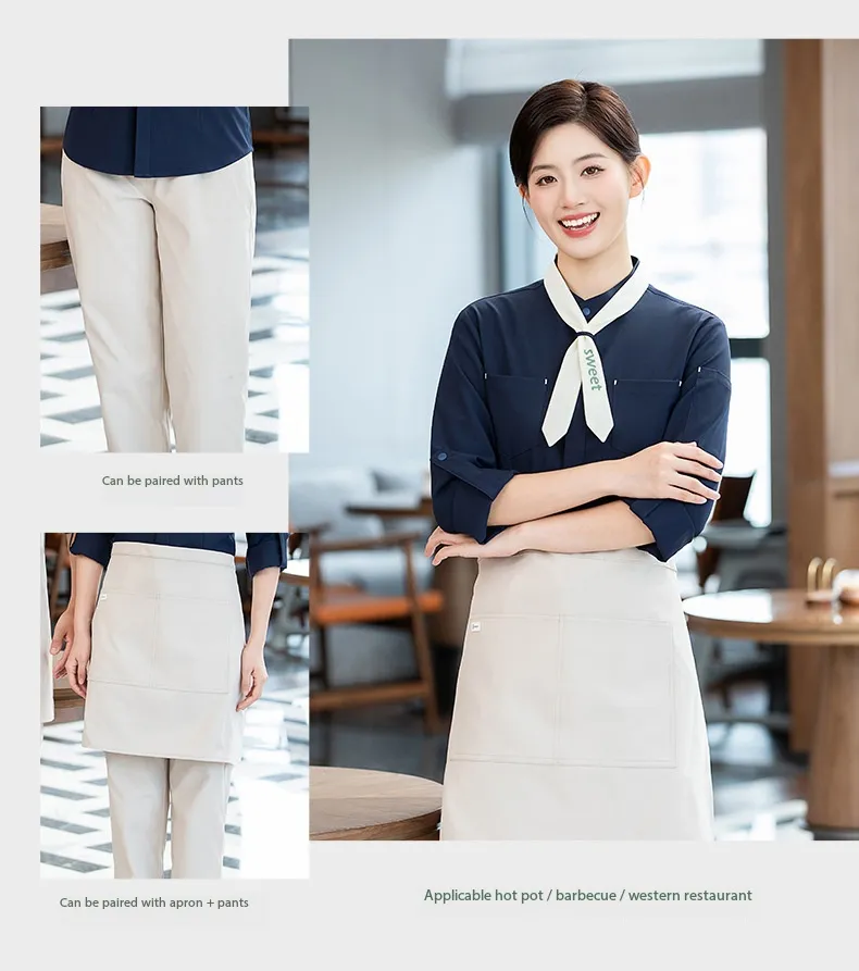 Ropa de trabajo elegante para ama de llaves, uniforme para gerente de cocina de hotel