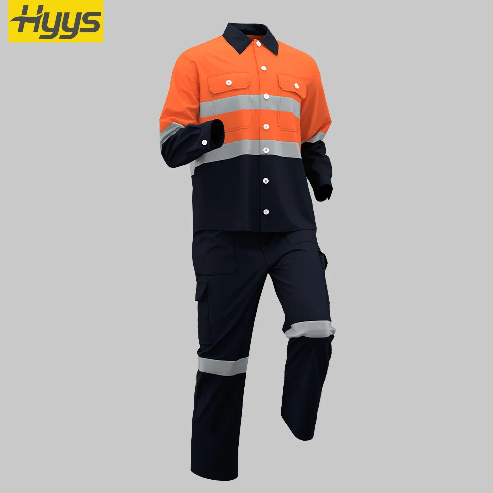 Uniformes industriales reflectantes OEM ropa de trabajo de seguridad para carreteras vestimenta de alta visibilidad