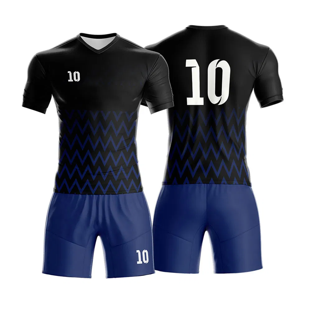 Uniforme de fútbol de poliéster transpirable personalizado, camiseta deportiva para equipo