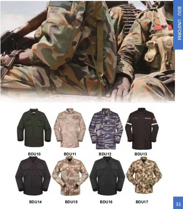 Uniforme táctico personalizado