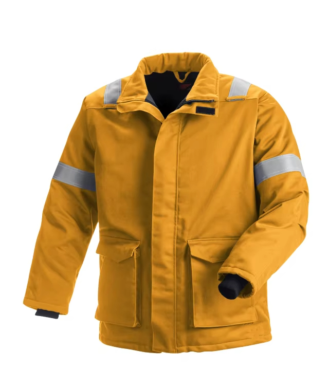 Uniforme de poliéster y algodón OEM con cintas reflectantes para mecánicos, ropa de trabajo industrial
