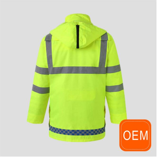 Camiseta de seguridad reflectante OEM de alta visibilidad para exteriores, nuevos estilos de uniformes de metro