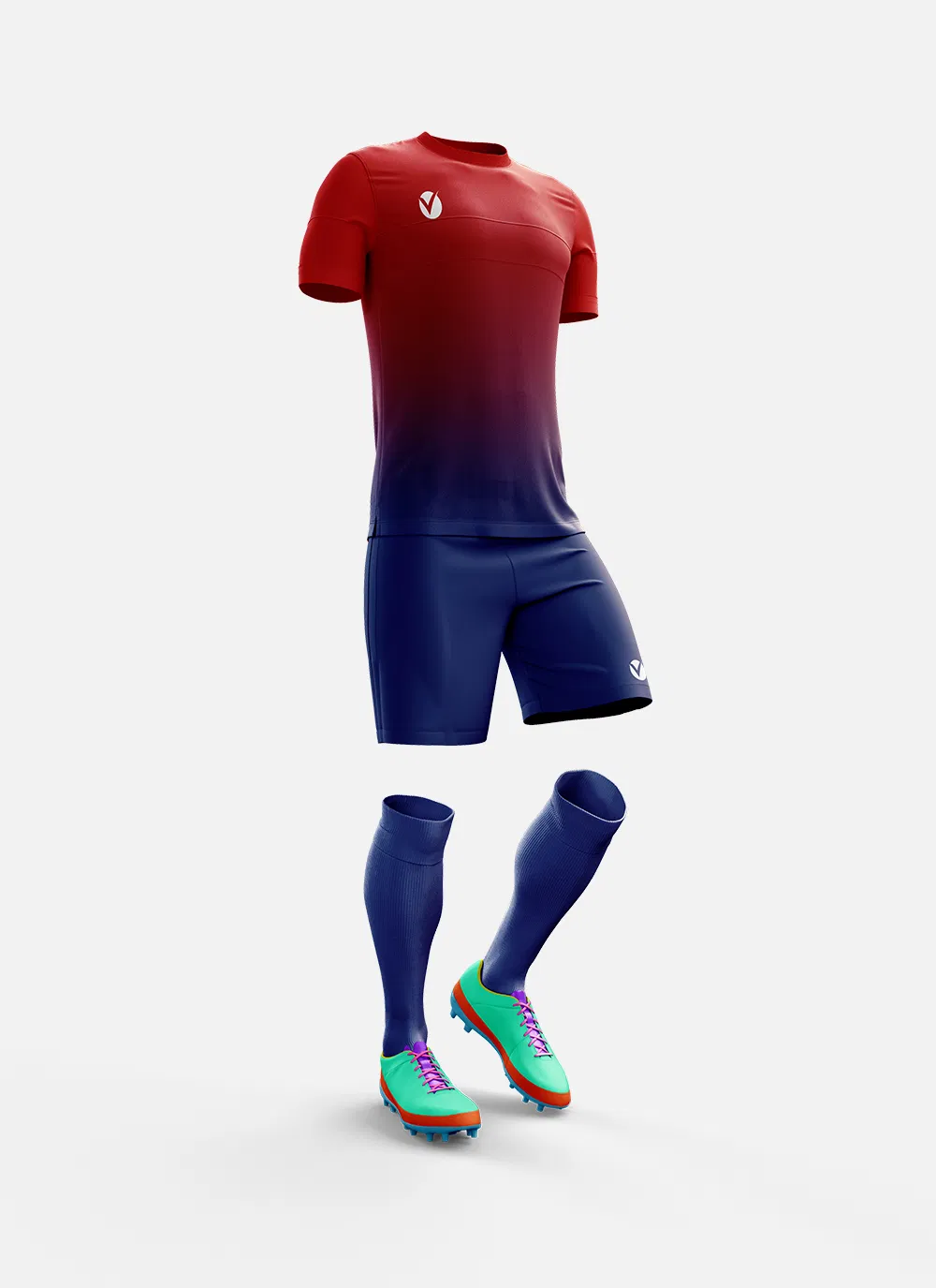 Uniforme de práctica de fútbol de poliéster para equipo