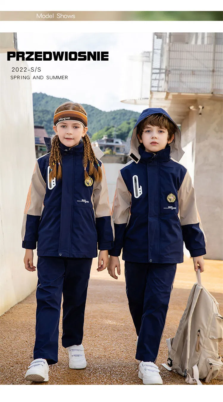 Juego de 3 piezas Traje para niños Escuela Primaria Hotel Venta uniforme de invierno Nuevo estilo 2024