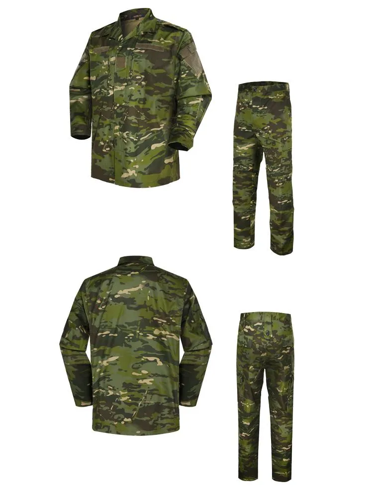 Ropa táctica de camuflaje woodland personalizada, uniforme de vestido de camuflaje