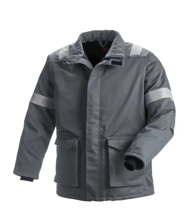 Uniforme de poliéster y algodón OEM con cintas reflectantes para mecánicos, ropa de trabajo industrial