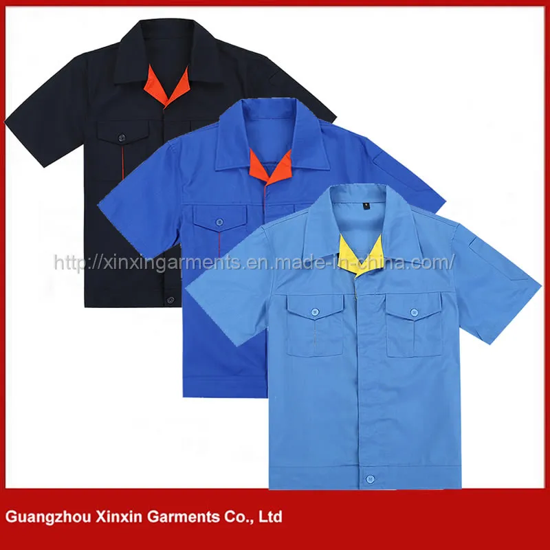 Camisa de manga corta para uniforme de trabajo (W102)