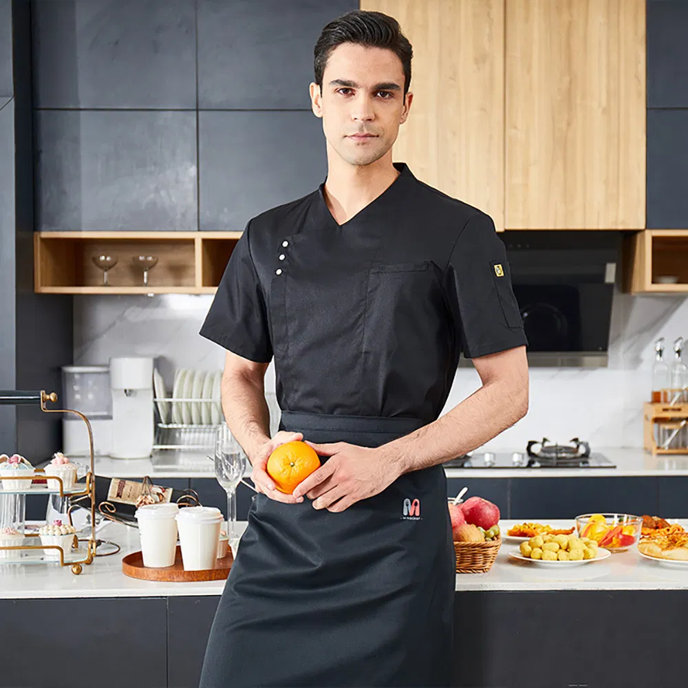 Uniforme de moda para chef de tela de algodón