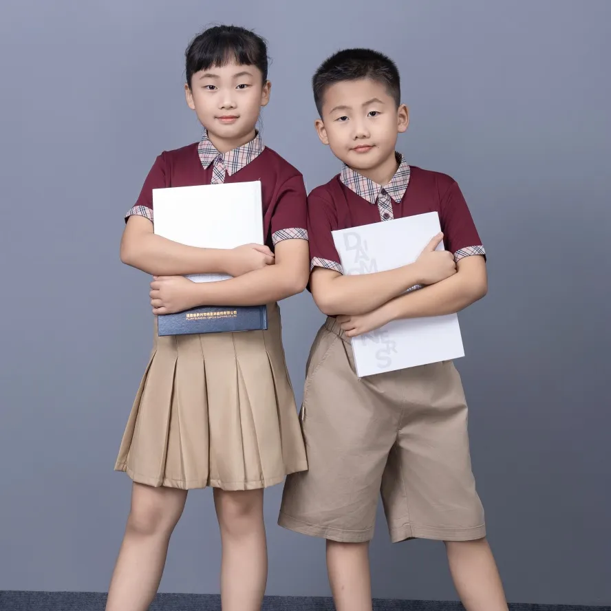 Mejor venta uniforme escolar clásico transpirable de ajuste clásico para secundaria