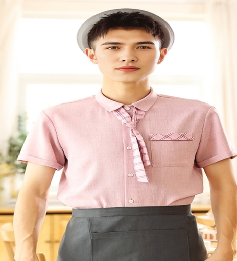 Fabricantes de ropa diseñan estilo de mangas largas uniforme de trabajo para camarero