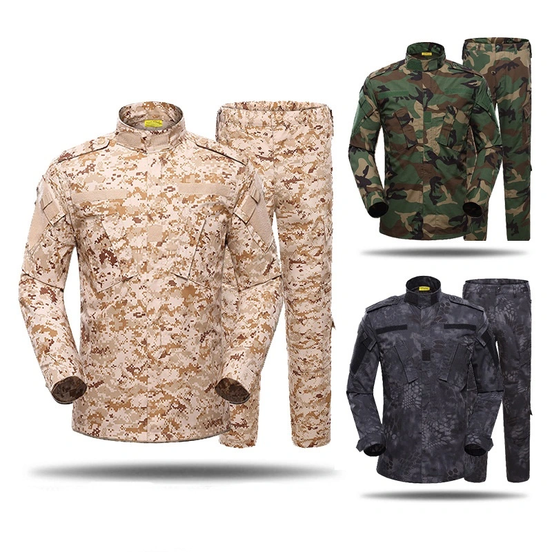 Nuevo Traje Táctico Digital Desértico Transpirable Multicolor para Hombres, Uniformes de Combate Acu Camuflaje de Manga Larga para Caza al Aire Libre