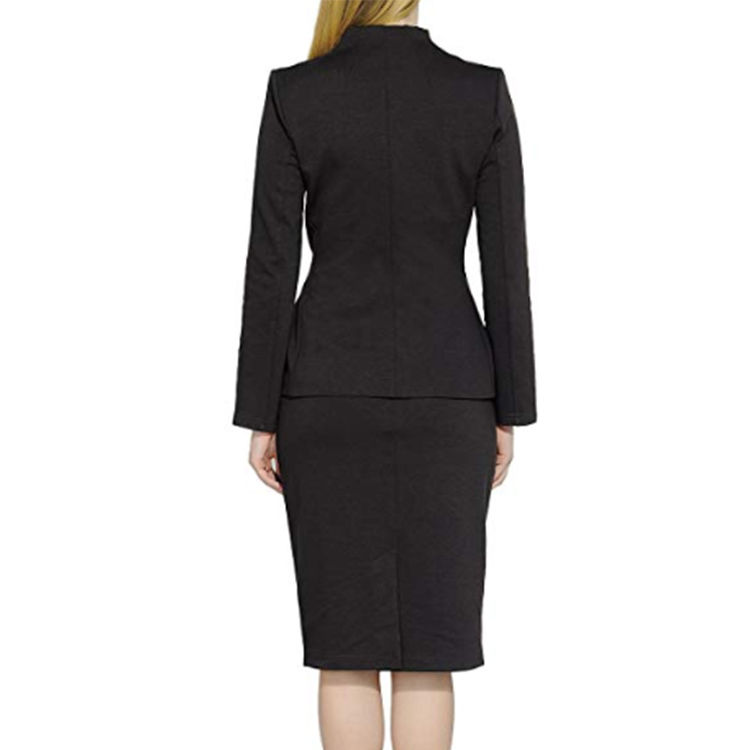 Trajes de negocios de alta calidad personalizados para mujeres, uniformes de oficina para el trabajo corporativo