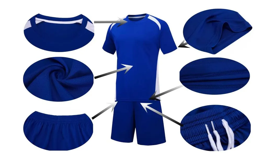 Venta Superior Uniforme de Entrenamiento de Fútbol Personalizado con Logo Uniforme Profesional de Fútbol Conjuntos de Camisetas de Fútbol