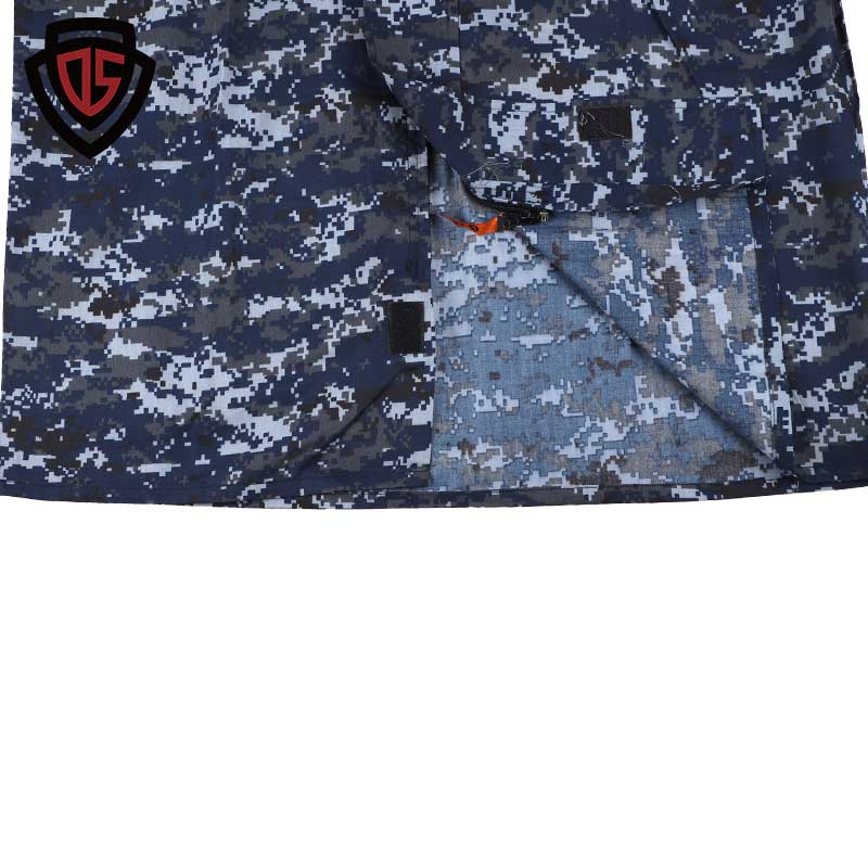Entrenamiento Táctico Doble Seguro Uniforme de Combate Bdu Estilo Camuflaje Woodland de Poliéster y Algodón