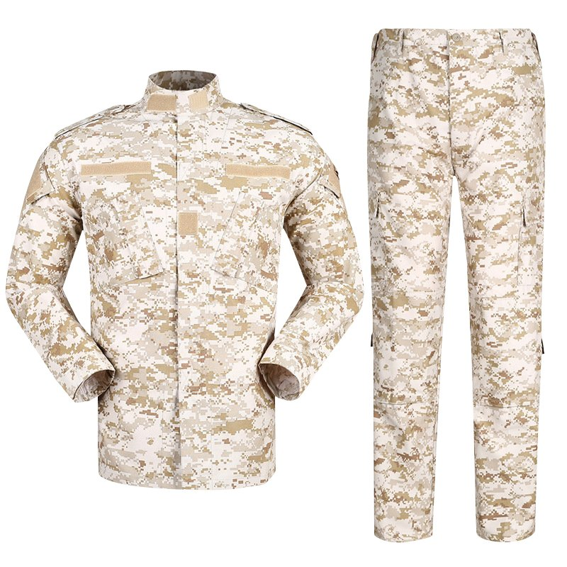 Uniforme táctico de camuflaje de poliéster y algodón resistente estilo Acu para hombres, venta directa de fábrica, conjunto de uniforme Acu de camuflaje Multicam de alta calidad