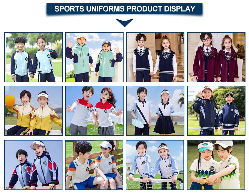 Colores Brillantes Tejidos Funcionales Sudaderas Chaquetas Pantalones Deportivos Ropa Escolar Uniforme