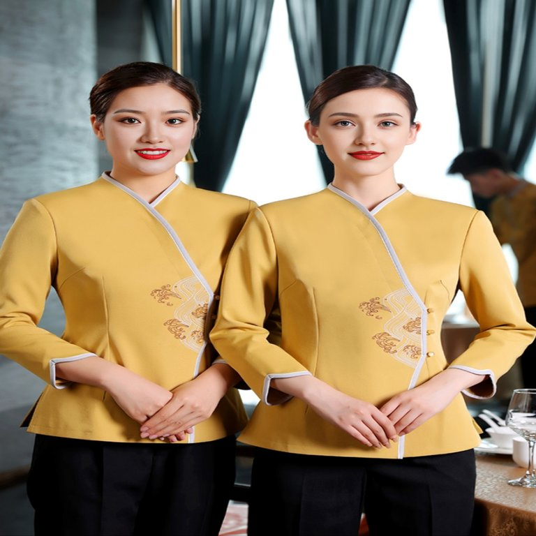 Uniformes de servicio profesional para restaurantes chinos elegantes