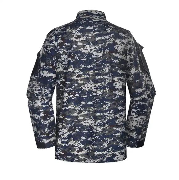 Uniforme táctico de camuflaje digital azul oscuro