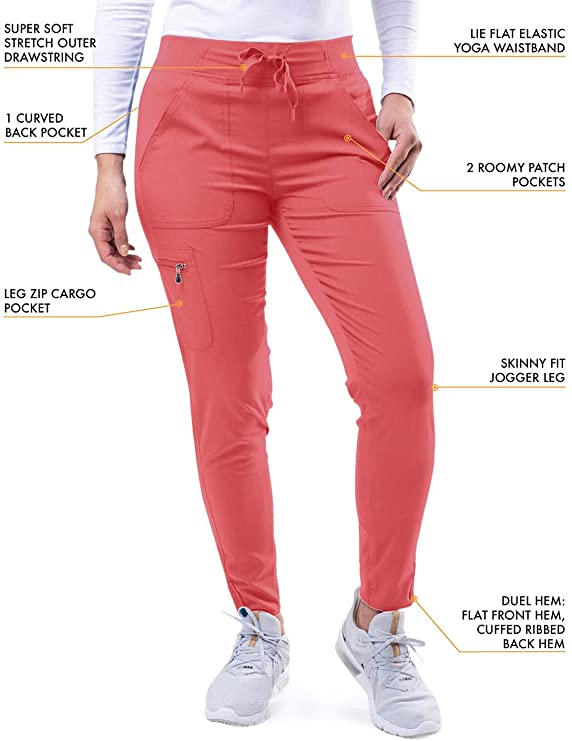 Nuevos conjuntos de joggers elásticos para mujeres, uniformes tejidos para hospitales