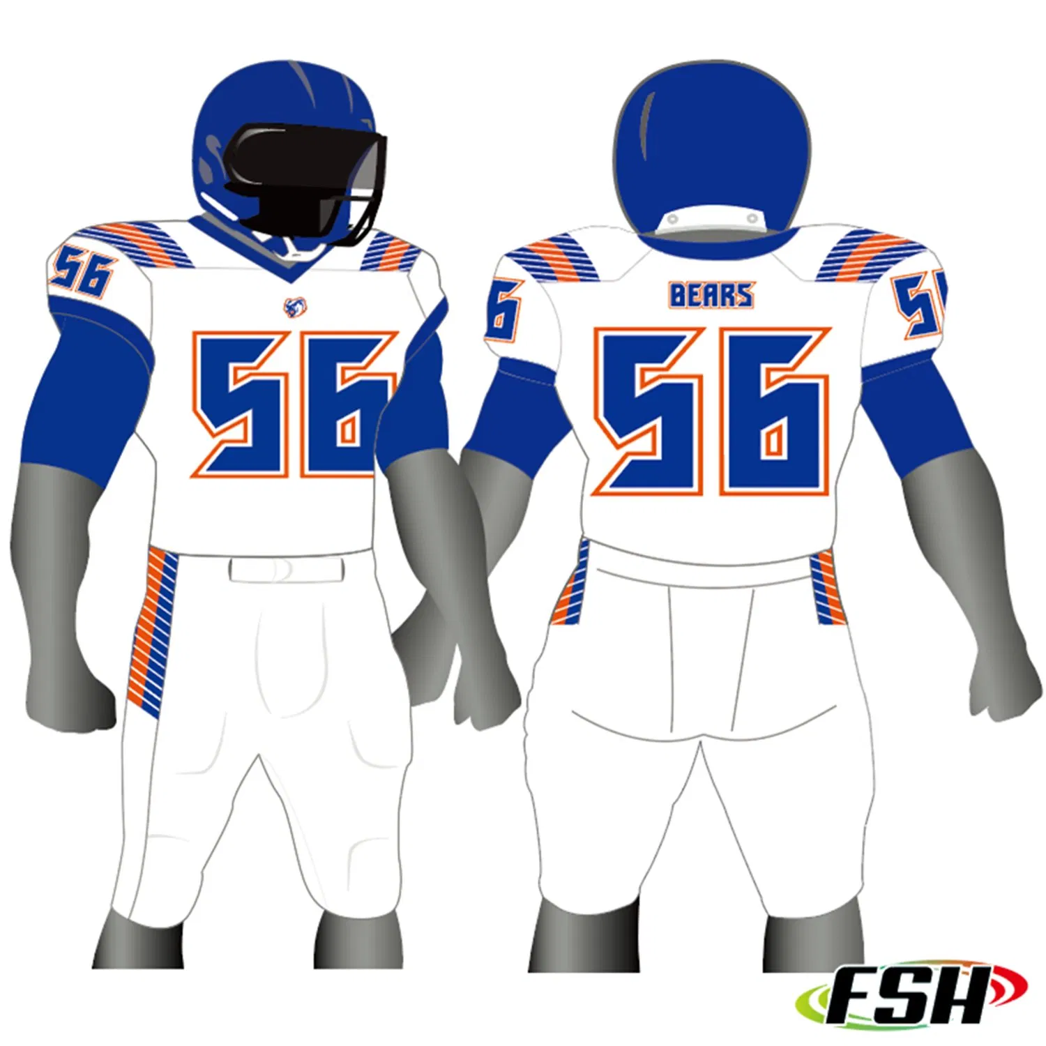 Impresión por sublimación personalizada asequible, uniforme de fútbol americano duradero