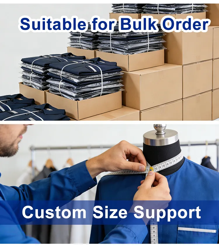 Conjunto de trabajo de dos piezas antiestático uniforme de seguridad ESD industrial ropa de protección duradera soporte de logotipo personalizado