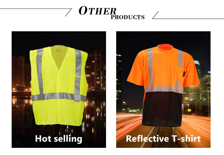 Camiseta de seguridad reflectante OEM de alta visibilidad para exteriores