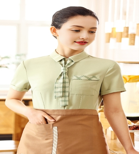 Fabricantes de ropa diseñan estilo de mangas largas uniforme de trabajo para camarero