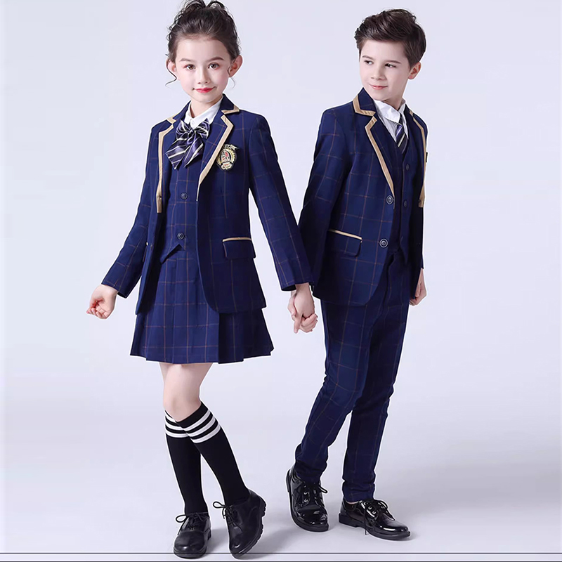 Telas de uniforme escolar modernas para estudiantes chinos