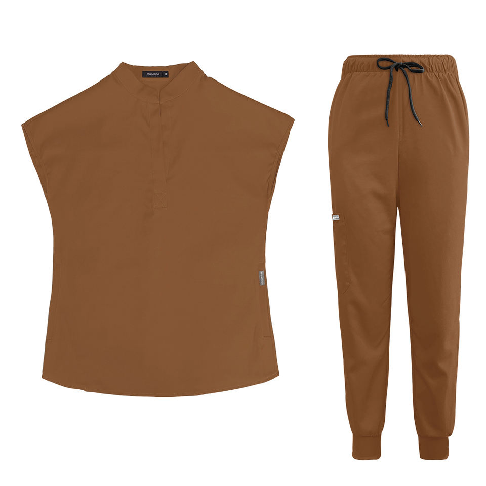 Conjunto de uniformes médicos para enfermeras, estilo de jogging para mujeres, cómodo, personalizado, uniforme de hospital, venta al por mayor, tela de poliéster