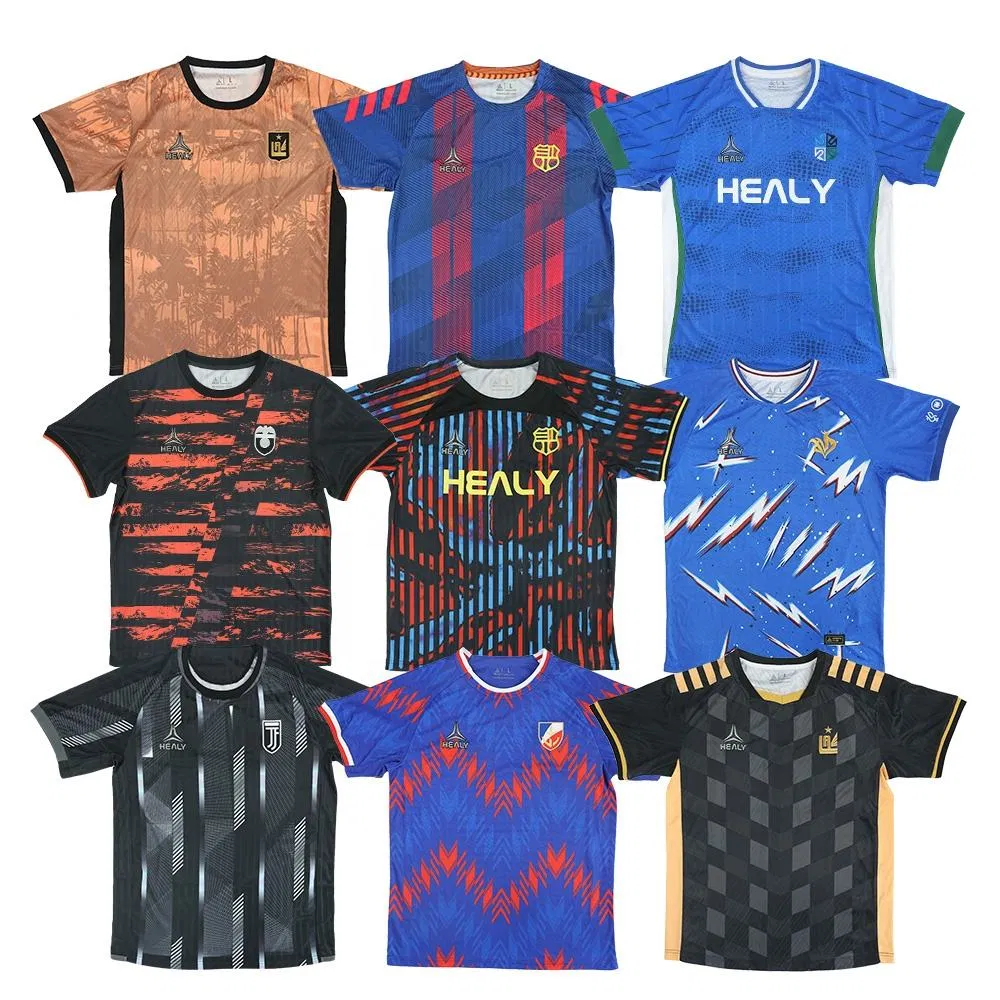 Camiseta de fútbol personalizada sublimada vintage, camiseta de uniforme de fútbol para hombres