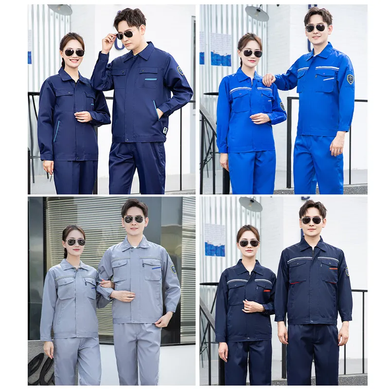 Uniforme de trabajo gris antiestático, resistente a ácidos y álcalis, de manga larga para verano, ropa de seguridad industrial con logo de protección especial