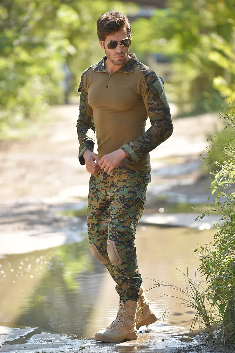 Detalle uniforme de combate