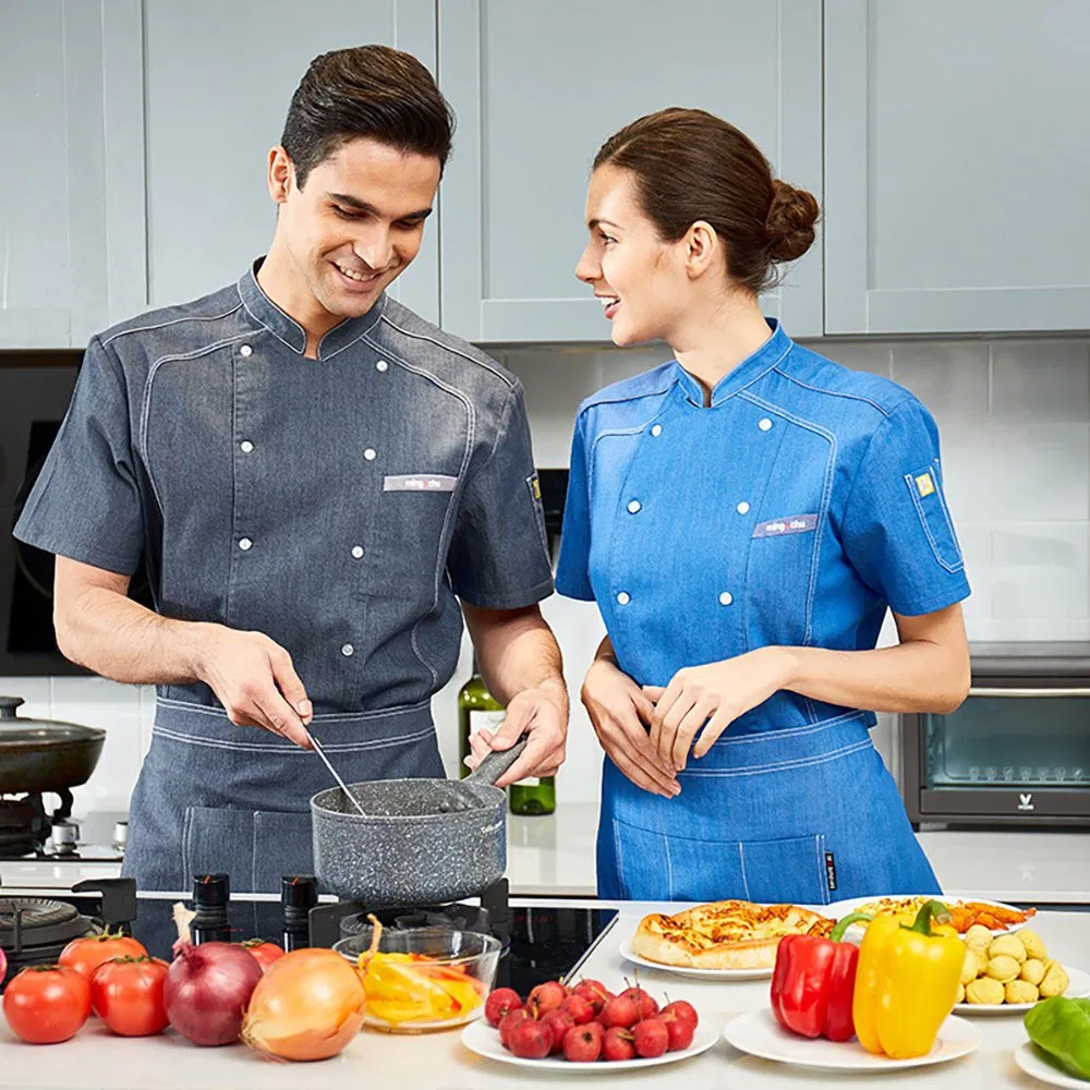 Uniforme de trabajo para chefs de cocina de restaurante, ropa personalizada para cocineros, personal de entrega de alimentos