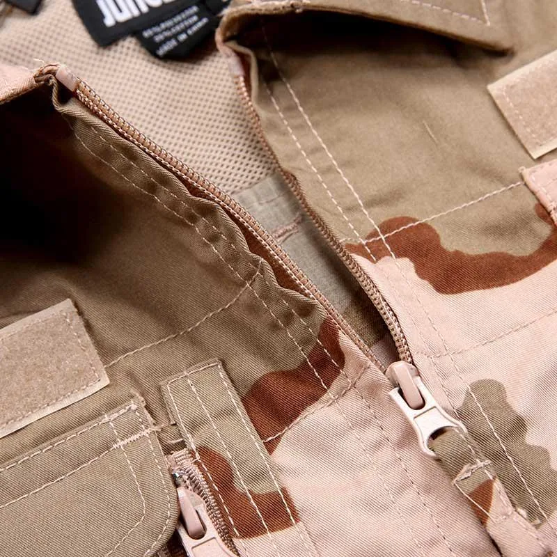 Nuevo traje táctico de camuflaje para exteriores con bolsillo, uniforme de entrenamiento de expansión para hombres y mujeres