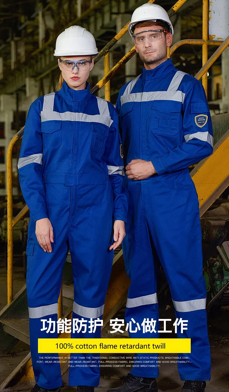 Fabricante de ropa de trabajo de manga larga para la seguridad en fábricas, uniforme profesional de trabajo