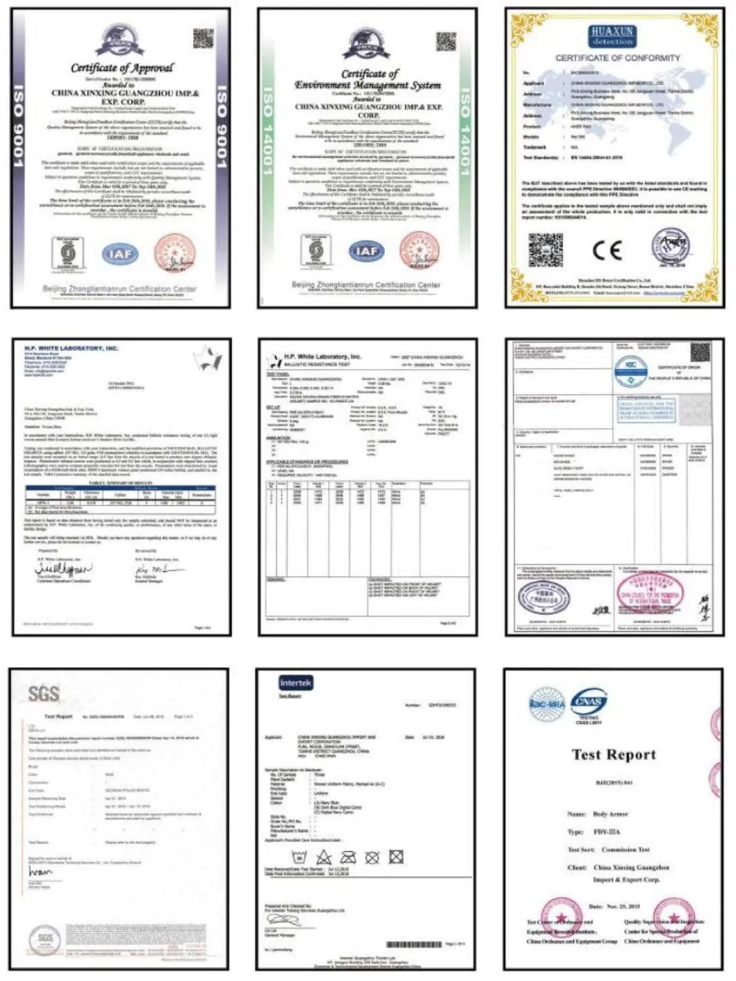 Certificaciones