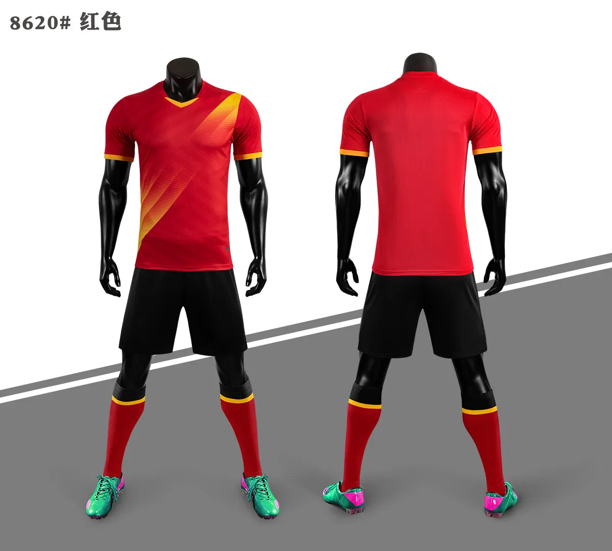 Impresión personalizada uniforme de fútbol para adultos y niños uniforme de entrenamiento de secado rápido transpirable uniforme de equipo camiseta de fútbol ligera