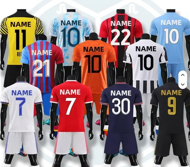 Camiseta de fútbol de poliéster personalizada 1