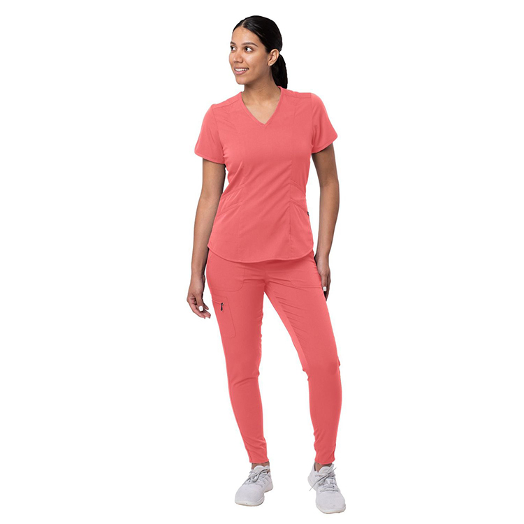 Conjunto de Scrubs Túnica Uniforme SPA Moda Scrubs Joggers Atléticos Traje Uniformes Médicos