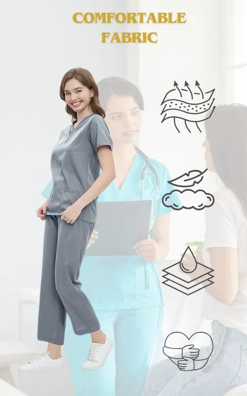 Conjunto de Uniformes Clínicos Profesionales para Clínicas, Laboratorios y Centros de Salud