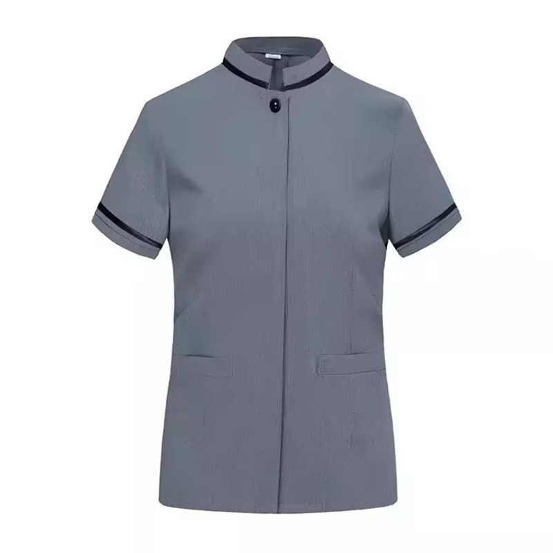 Estilo de moda del personal del hotel, uniforme del servicio de habitaciones y del personal de limpieza