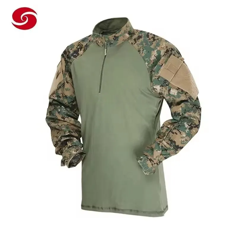 Ropa de camuflaje táctica, camisas de camuflaje de combate